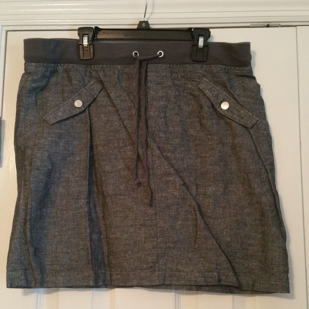 New York & Company denim skirt, Small, Gray
